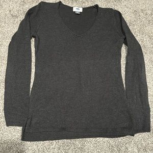 Gray V-neck sweater Old Navy XS